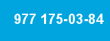977 175-03-84 977 175-03-84